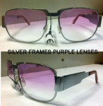 Verchroomd / Violet glazen